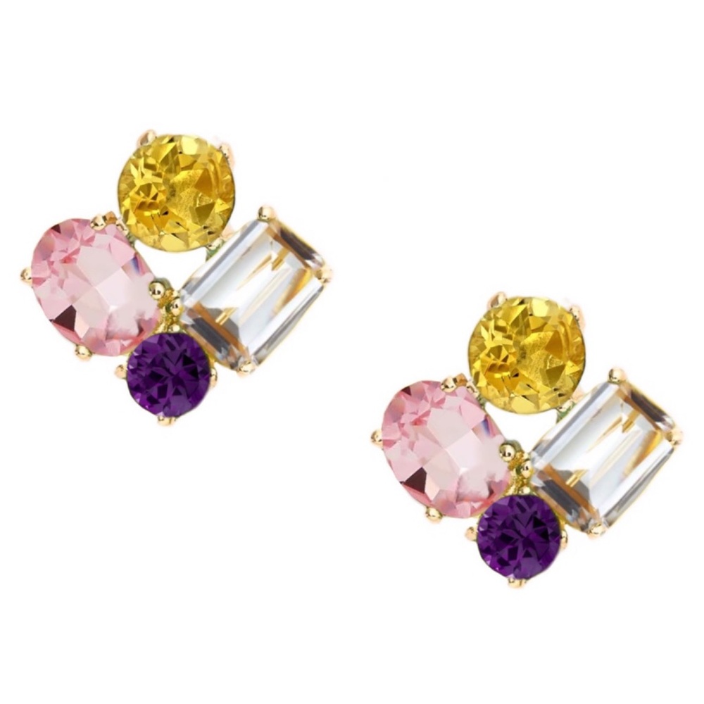KATE SPADE • Crystal Cluster Springtime Earrings